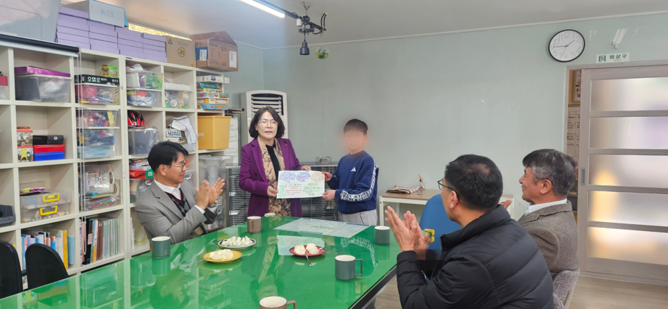 담양교육지원청, 설 명절 앞두고 아동그룹홈 ‘새꿈터’ 찾아 따뜻한 온정 전해