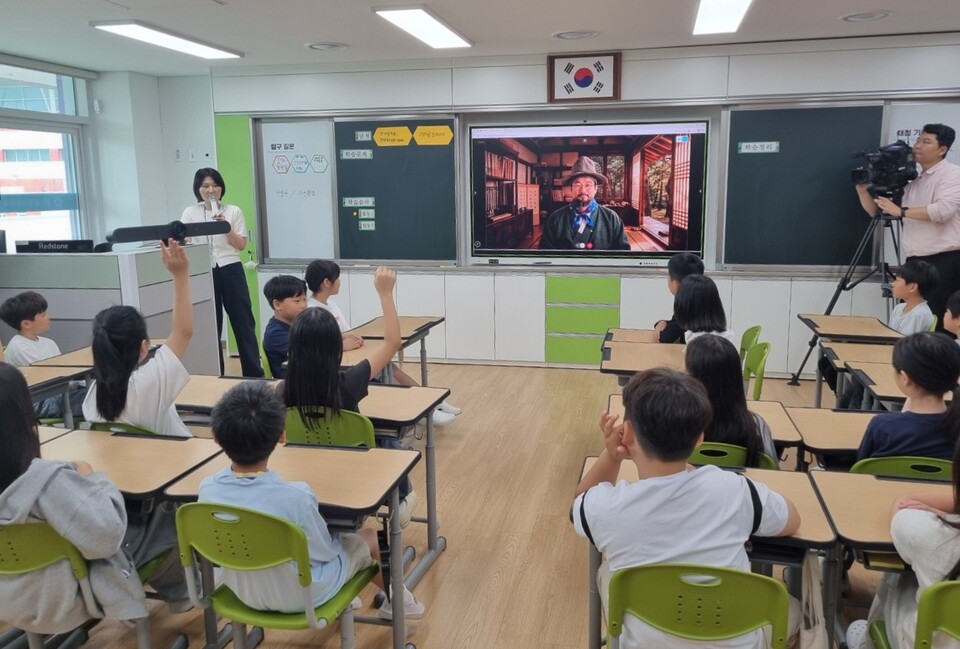시공을 초월한 통합수업…초등생이 그리는 전남광주 미래