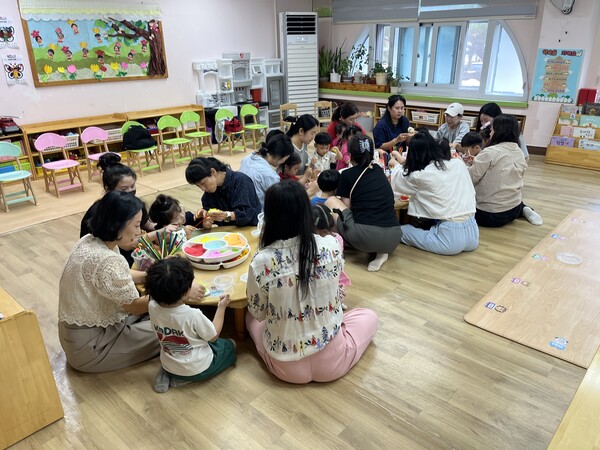 순천신흥유치원, 업사이클링·큐비즘… 미술로 마음 피우는 참관수업